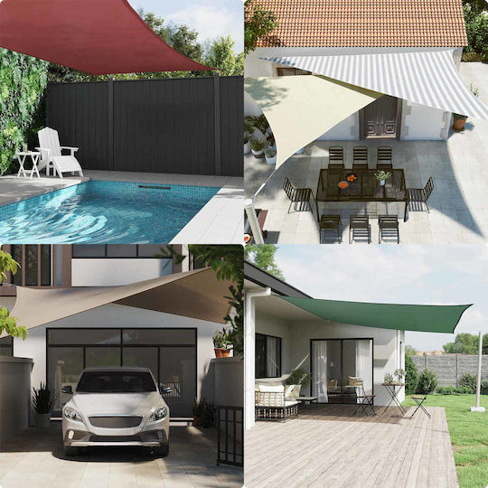 seilspann sonnensegel 4m AUWUUA Kleines 3.4x7.4M Rechteckig Sonnensegel Garten, mit Ösen Und Seil Sonnenschirm Segel Atmungsaktiv, UV-Schutz 95% wetterfest, ohne Bohren für Pergola Balkon Terrasse Garten, Weiß standalone_product Farbe:Cinnamon Fahrrad Lenkertasche mit Klappe