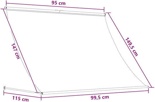 Vidaxl Windproof Taupe 100 X 150 Cm