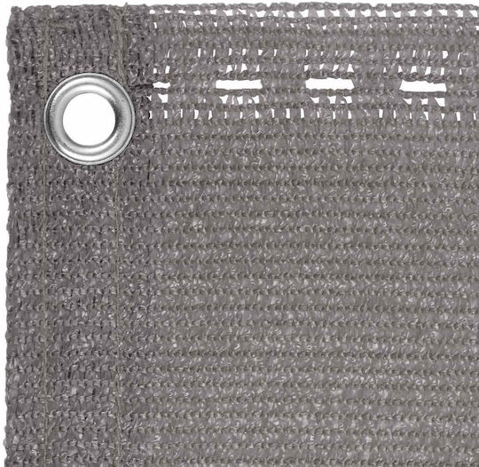 vidaXL Rechteckiger Schattengewebe Trennwand Grau 1.2x4x12m