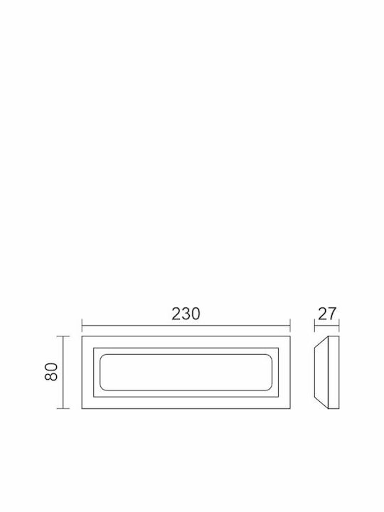 Spot Light Spot Light Wall-Mounted Outdoor Ceiling Lamp LED IP65 3.8W with Adjustable White Light