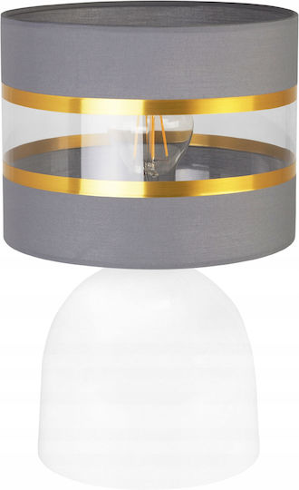 Light Home Μεταλλικό Πορτατίφ για Ντουί E27 με Λευκό Καπέλο και Βάση