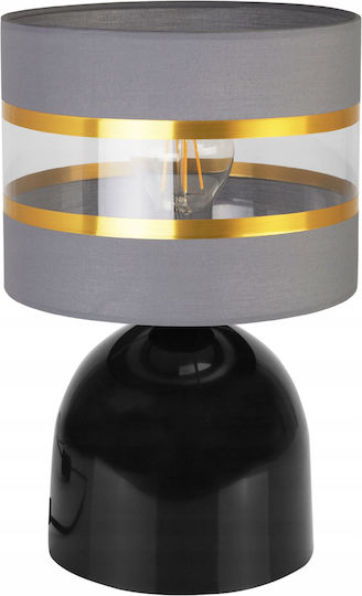 Light Home Μεταλλικό Πορτατίφ για Ντουί E27 με Μαύρο Καπέλο και Βάση