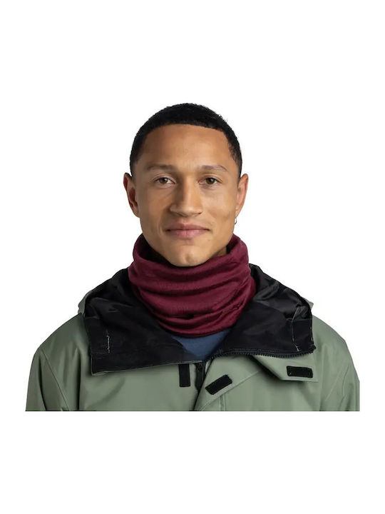 Buff Merino Wool Thermal Heavyweight Tibetan Red Athletic Neck Warmer Red