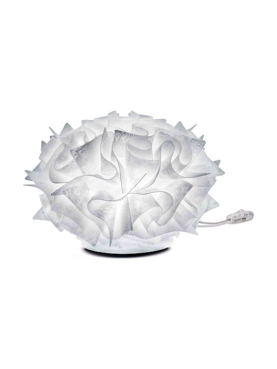 Slamp Veli Couture Plastic Table Lamp for Socket E14 with White Shade and Base