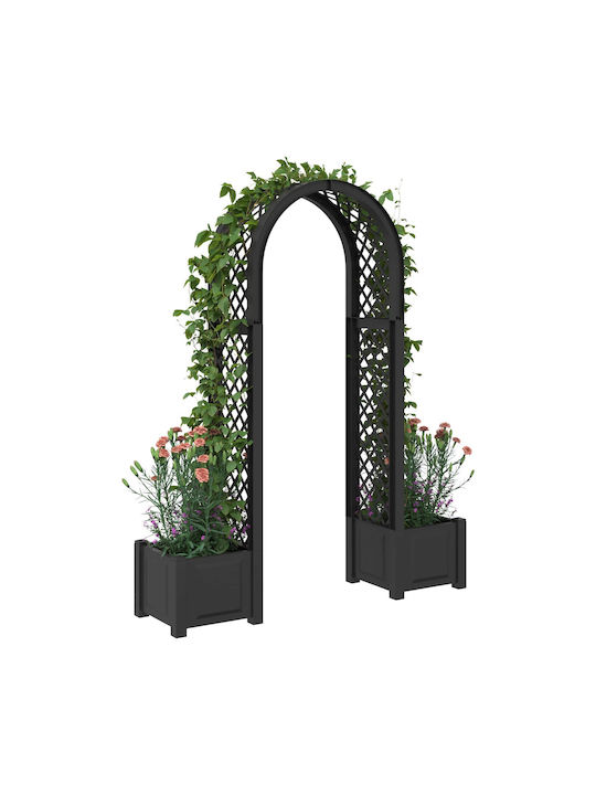 vidaXL Plastic Flower Pot Anthracite 168.5x43cm