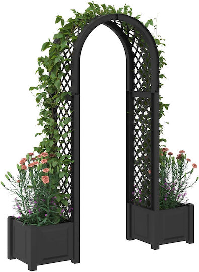 vidaXL Plastic Flower Pot Anthracite 168.5x43cm