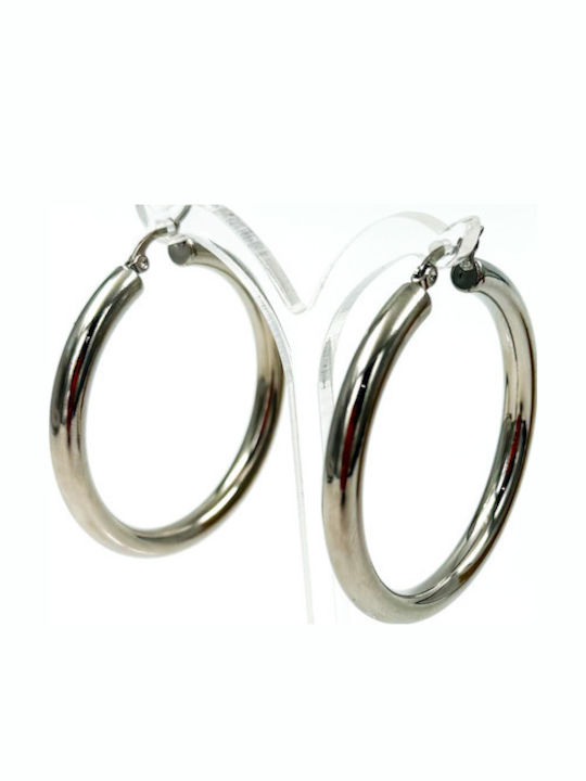 Irene Vilou Earrings Hoops Made of Steel