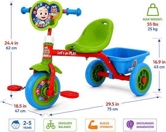 CoComelon με Χειρολαβή Γονέα για 2-5 Ετών Πολύχρωμο