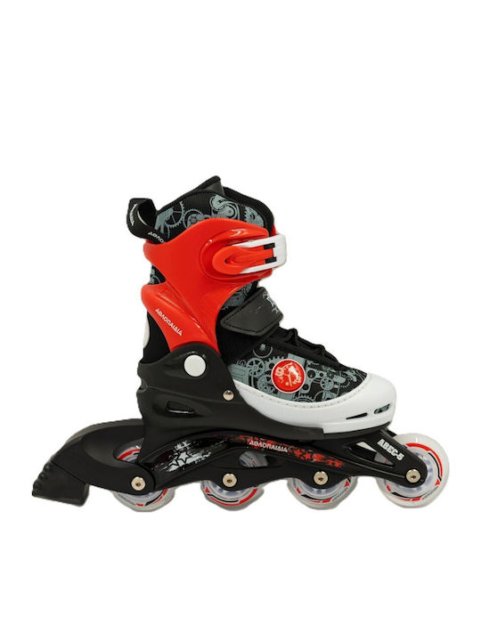 3K Medical Line S.A. Inline Αυξομειούμενα Rollers Κόκκινα Παιδικά