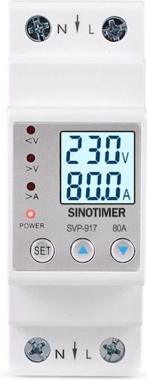 Sinotimer Instrument de Măsură pentru Panou Electric Digital pe Șină Monofazat