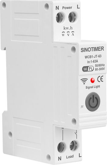 Sinotimer Voltmetru de Panou Electric Analogic Monofazat Wi-Fi Tuya