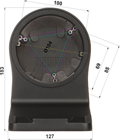 Uniview Монтиране за Камери на Системи за Видеонаблюдение Черен TR-WM03-D-IN-BLACK