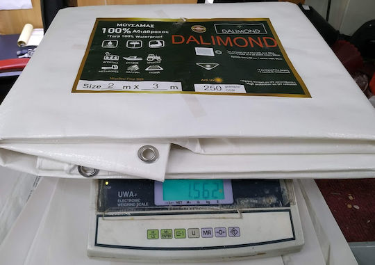 Dalimond Waterproof Tarpaulin 250gr/m² 4x6m Heavy Duty White