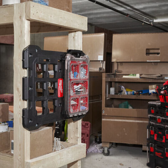 Milwaukee Packout Tool Compartment Organiser Black 25x38x12cm