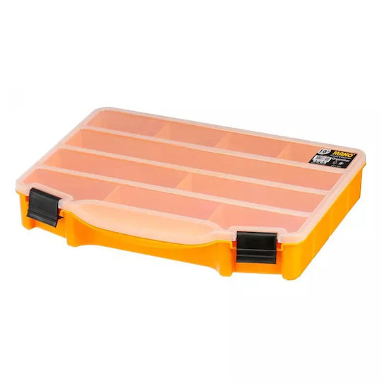 Mano Toolbox Pro 10'' Tool Compartment Organiser 10 Slot 25.1x20x4.4cm