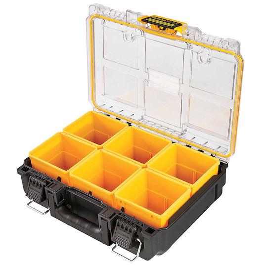 Dewalt Tool Compartment Organiser 6 Slot Yellow 37x26x13cm