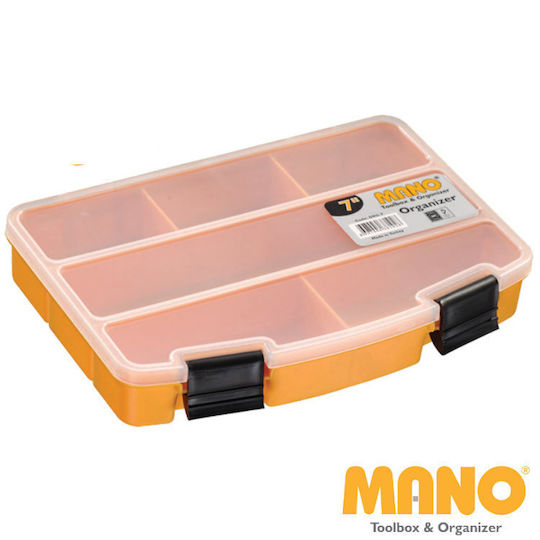 Mano Pro Tool Compartment Organiser 9 Slot Orange 19x13x3cm