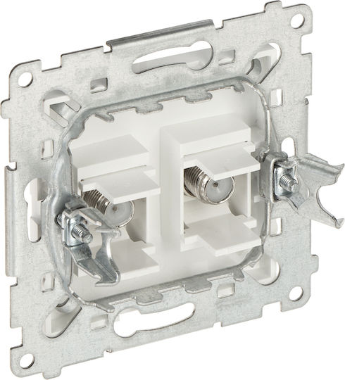 Kontakt-Simon TV Antenna Socket in White color WMDA-050XXX-011