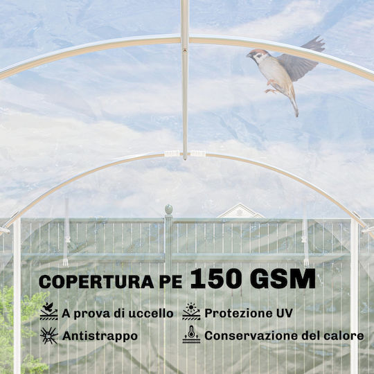 84H-443V01CR Θερμοκήπιο Τούνελ με Μεταλλικό Σκελετό
