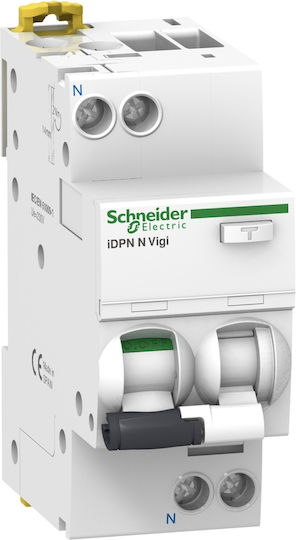 Schneider Electric Диференциален Свързващ Превключвател Релета На Релса Изтичане На Земя 10A Двуполюсен С Напрежение 230V