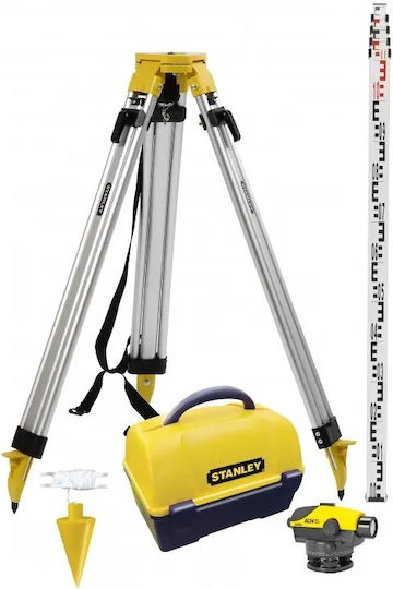 Stanley AL24 GVP Automatic Optical Level with Tripod & Rod 24x 1-77-160
