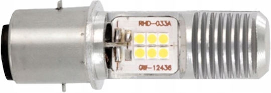 M-Tech Lamps Car BA20D / S2 LED 6000K Cold White 12V 12W 1pcs
