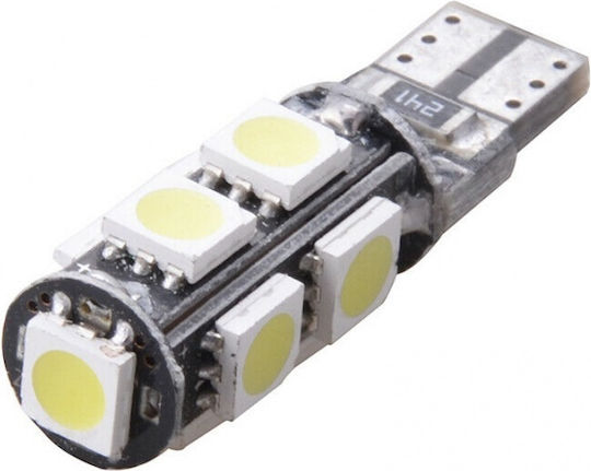 Лампи Автомобила Can Bus 9 Smd 5050 T10 Canbus LED Жълт 12V 1бр