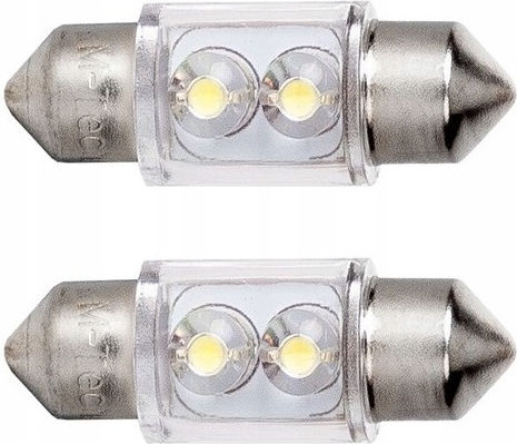 M-Tech Car Lamps & Motorcycles C5W LED 5500K Cold White 12V 0.26W 2pcs