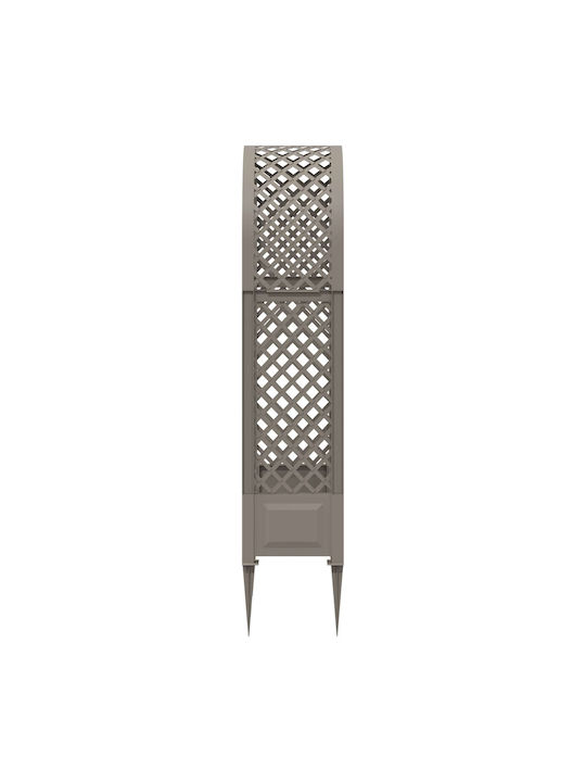 Vidaxl Rose Arch Spikes Grey 97 x 43 x 218 cm PP