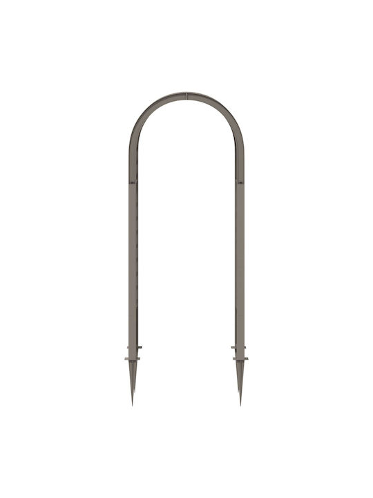 Vidaxl Rose Arch Spikes Grey 97 x 43 x 218 cm PP