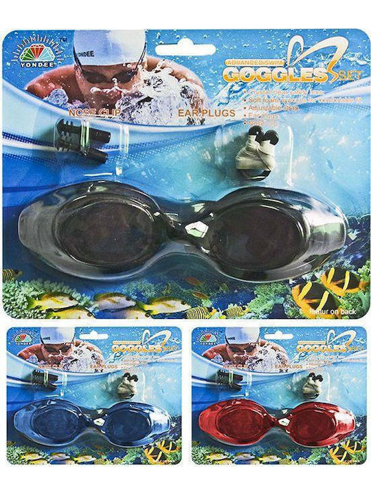 Summertiempo Adult Swimming Goggles Red Red