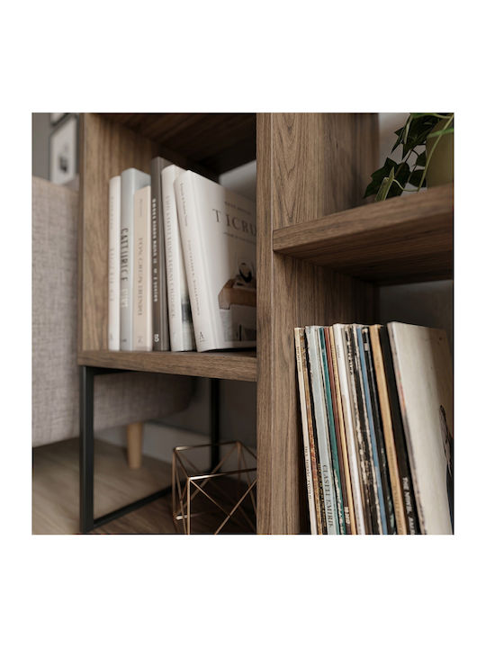 Bookcase Bolton Light Walnut 62x22x62cm