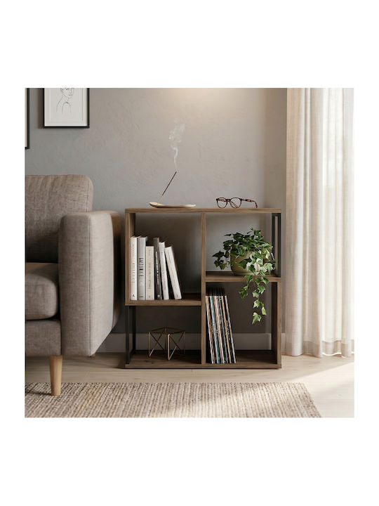 Bookcase Bolton Light Walnut 62x22x62cm