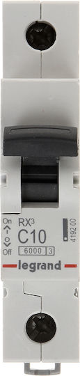 Overcurrent Circuit Breaker Rx3 1p C 10a 6000a