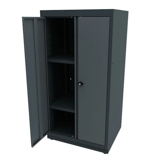 Toolbox4you Metallischer Werkzeugkoffer mit Toolbox und Schrank