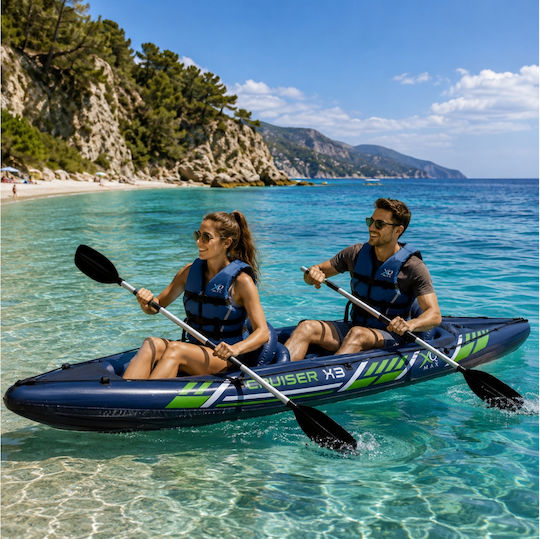 XQ Max 8EY000050 Πλαστικό Kayak Θαλάσσης 2 Ατόμων Μπλε