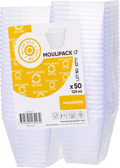 Guillin Σετ 50 Πλαστικά Κύπελλα με Χωρητικότητα 120ml