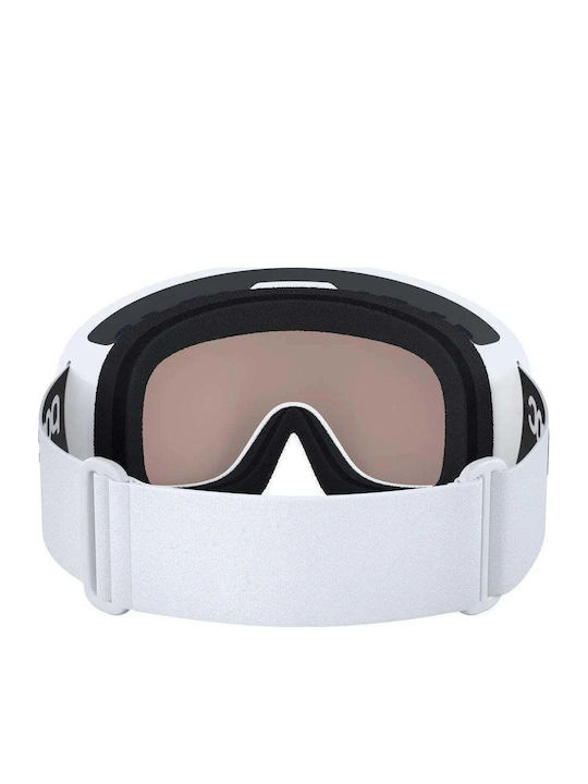 Poc Fovea Mid Μάσκα Σκι & Snowboard Ενηλίκων Λευκή με Φακό Φωτοχρωμικό σε Διάφανο Χρώμα
