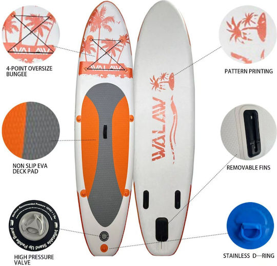 Profit Inflatable SUP Board with Length 3.2m Orange