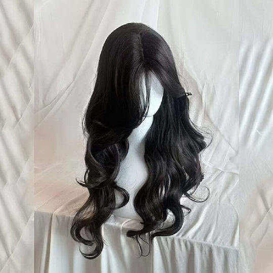 Animis Beauty Perucă cu Păr Sintetic în Culoare Neagră 60cm