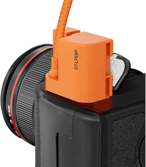 Τροφοδοτικό Zgcine Pd-lpe6p Usb-c To Lp-e6p Braided Dummy Battery Cable Συμβατό με Canon