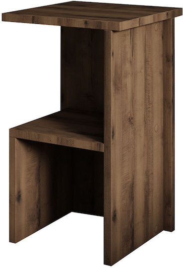 Bedside Table Roisin Wooden Brown 29.6x29.6x50cm