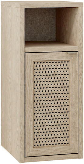 Bedside Table Inca Wooden Beige 25.2x32x60cm