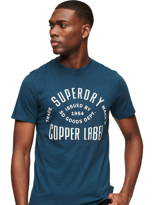 Vintage Copper Label T-Shirt Blue Bottle