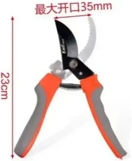 KMT Tools Ψαλίδι Κλαδέματος Μήκους 23cm με Μέγιστη Διάμετρο Κοπής 35mm