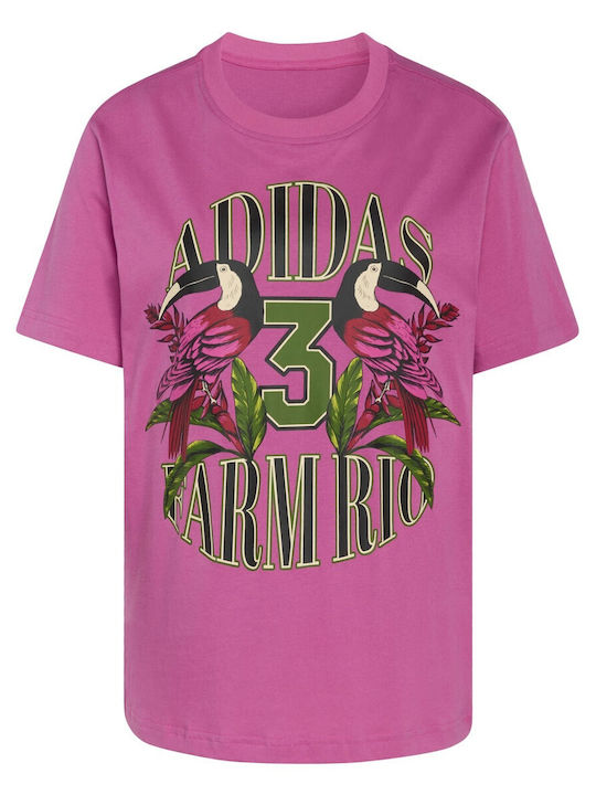 Farm Gfx Women's Sports T-shirt Fuchsia