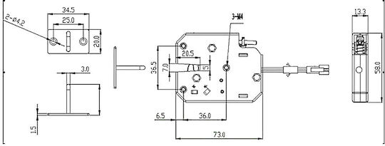 Schloss elektrische Schalttafel DT-05