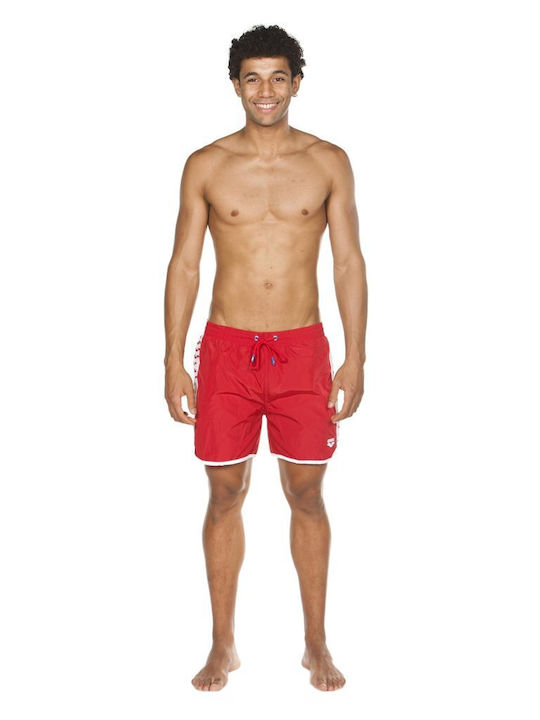 Herren Badebekleidung Shorts Rot Gestreift