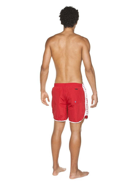 Herren Badebekleidung Shorts Rot Gestreift