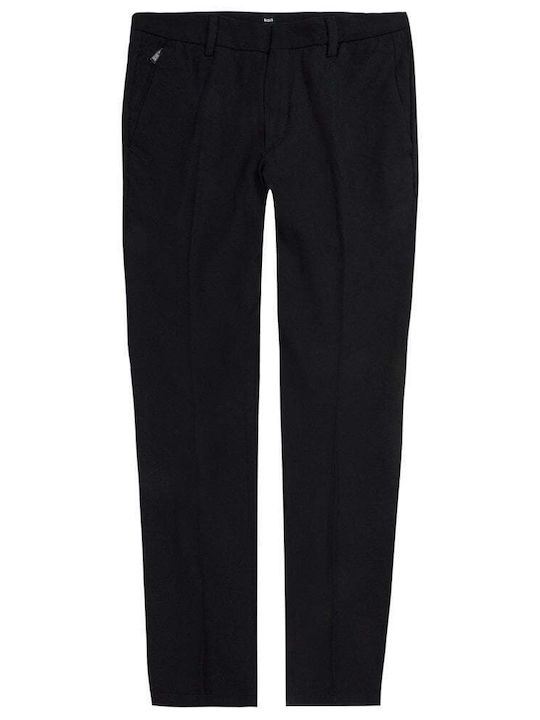 Kaito1_t Trousers Chino Elastic in Slim Fit Black